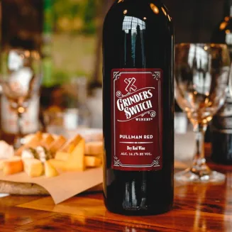 Pullman Red - a dry Merlot blend at Grinder's Switch Winery