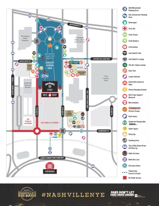 Nashville's Big Bash Event Map (2024)