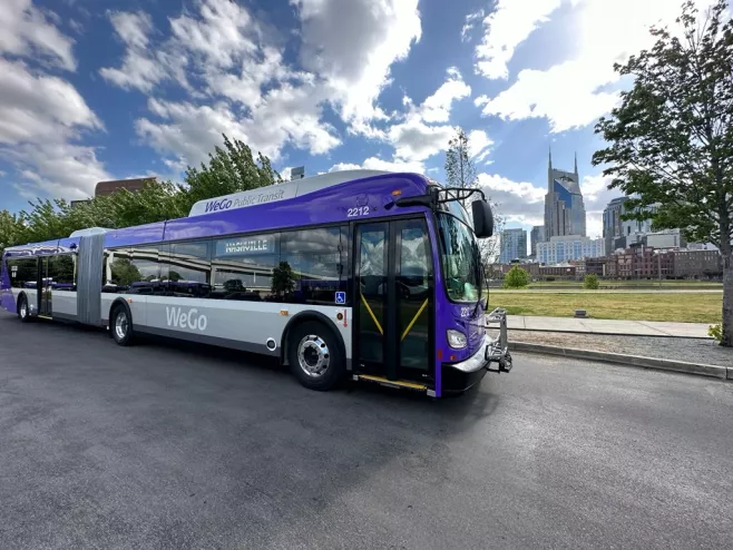 WeGo Bus with Batman Building