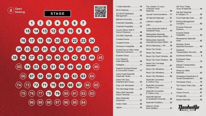 Hospitality Luncheon Seating Chart