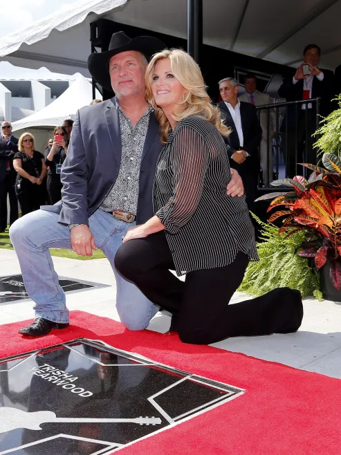 Garth Brooks and Trisha Yearwood at Music City Walk of Fame Ceremony