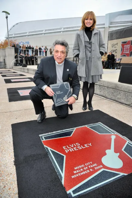 Elvis Presley's star on the Music City Walk of Fame