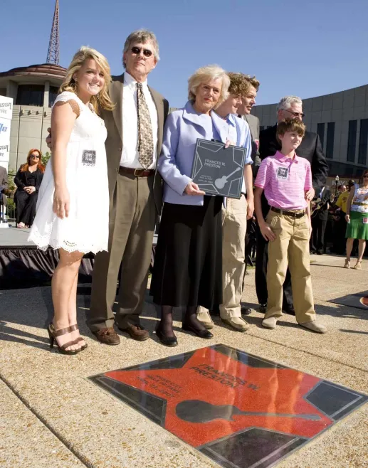 Frances W. Preston star at Music City Walk of Fame