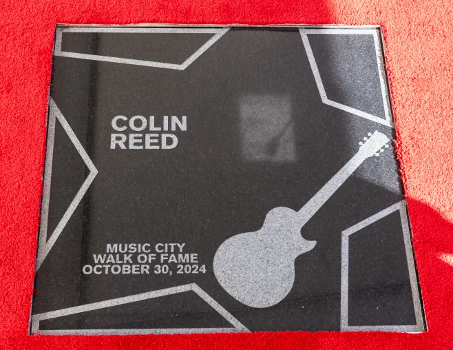Colin Reed Music City Walk of Fame Park Induction 