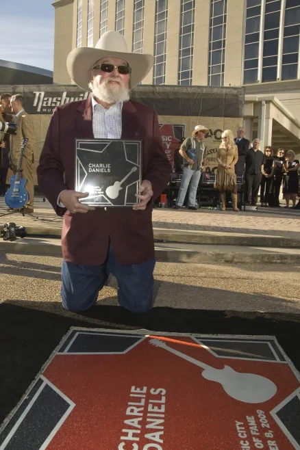 Charlie Daniels at Music City Walk of Fame