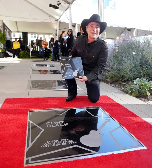 Clint Black at the Music City Walk of Fame