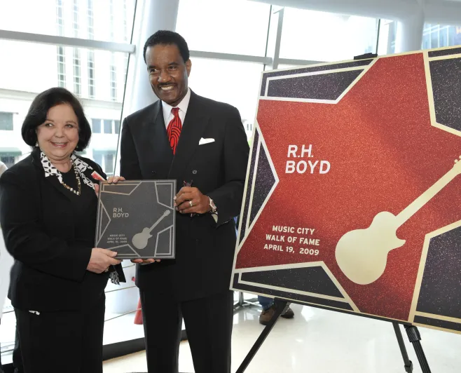Dr. R.H. Boyd star on the Music City Walk of Fame