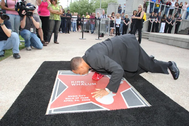 Kirk Whalum star on the Music City Walk of Fame