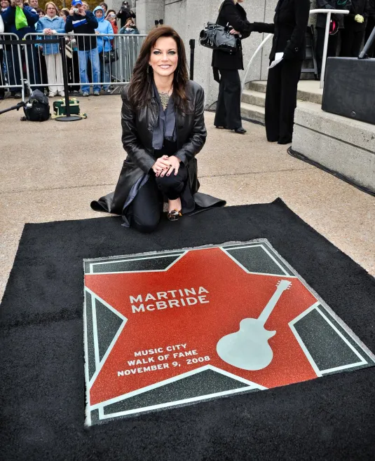 Martina McBride star on the Music City Walk of Fame