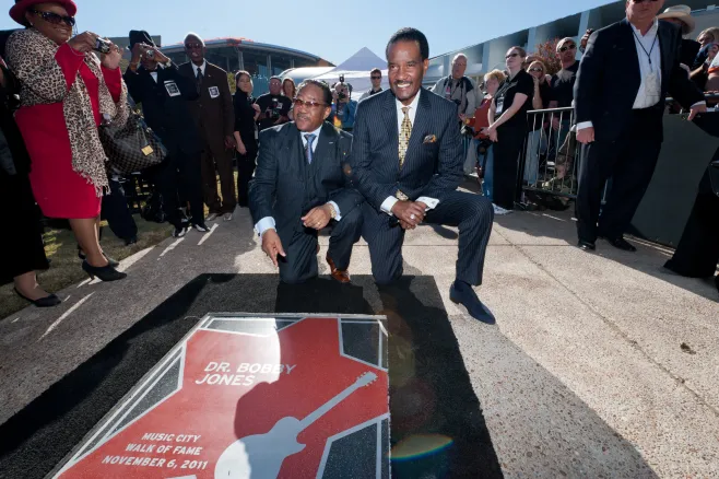 Dr Bobby Jones star on the Music City Walk of Fame