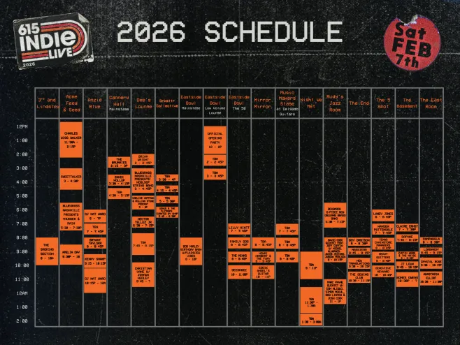615 Indie Live Schedule