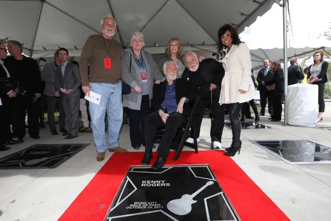 Kenny Rogers at Music City Walk of Fame
