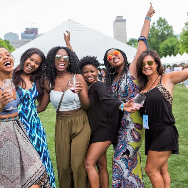 Girl friends at the Nashville Wine and Food Festival
