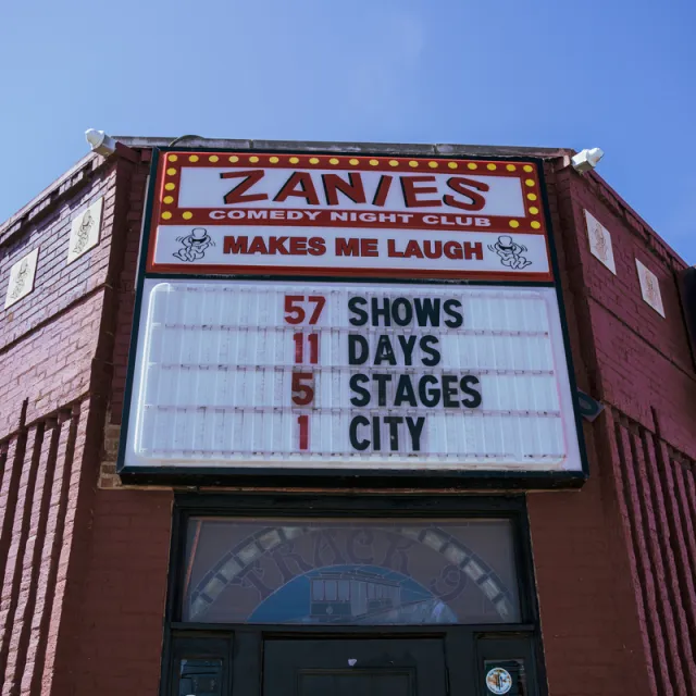  Nashville Comedy Festival Sign at Zanies Comedy Club