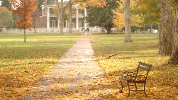Andrew Jackson's Hermitage in the fall