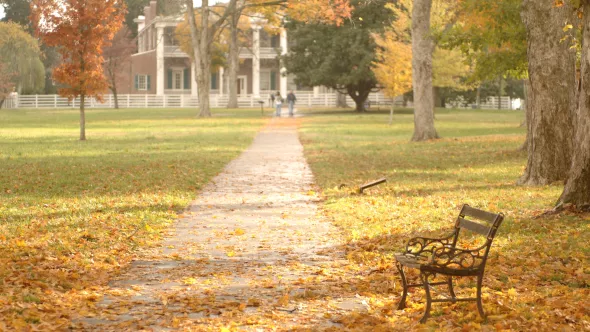 Andrew Jackson's Hermitage in the fall