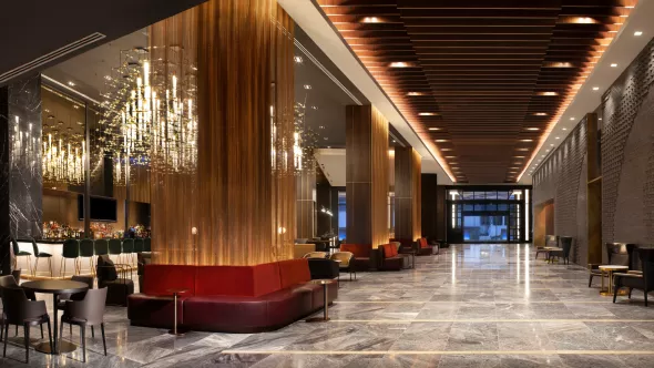 Grand Hyatt hotel lobby