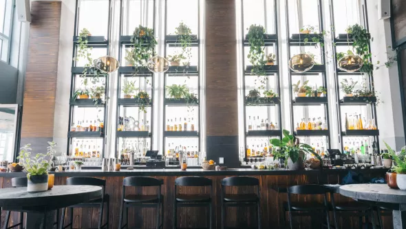 Harriett's rooftop bar