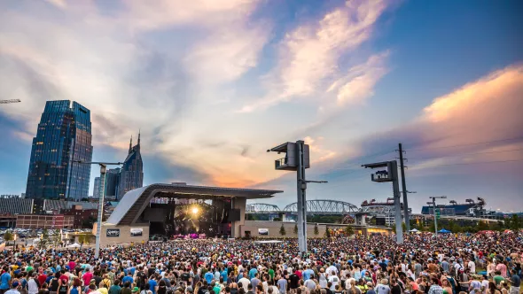 Outdoor concert at Ascend Amphitheater