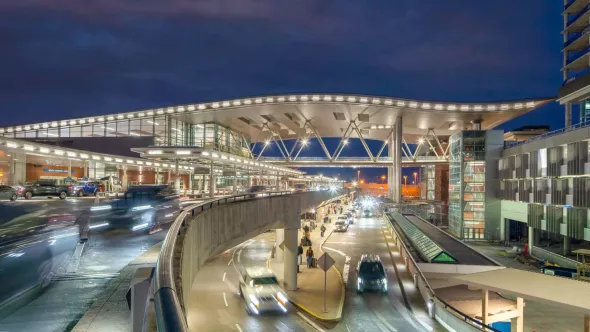 BNA Nashville International Airport at Night