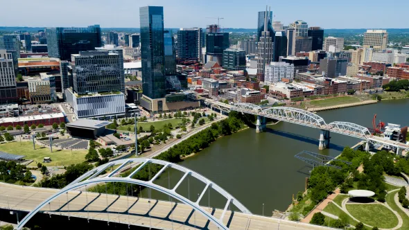 Nashville Skyline Drone