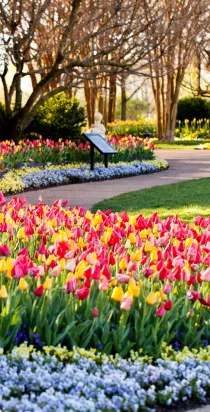 Tulip garden at Cheekwood in bloom