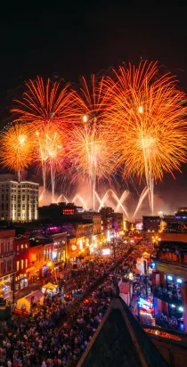 Nashville fireworks on July 4th