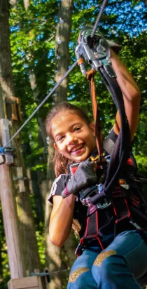 Girl on Zipline