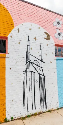Nashville mural at Molly Green