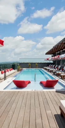 Virgin Hotel rooftop pool