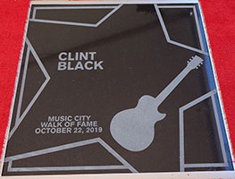 Clint Black's Walk of Fame star