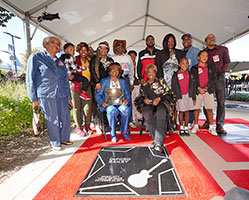 DeFord Bailey's family with his Walk of Fame star