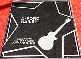 DeFord Bailey's Walk of Fame star