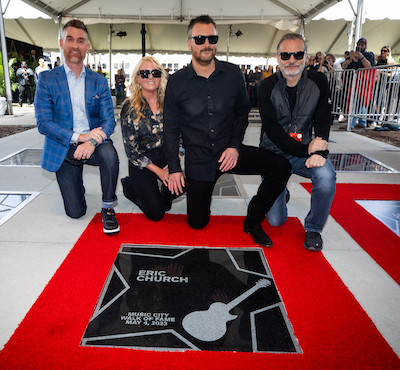 Erich Church and company at his Walk of Fame star