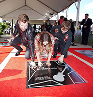 Lady A with their Walk of Fame star